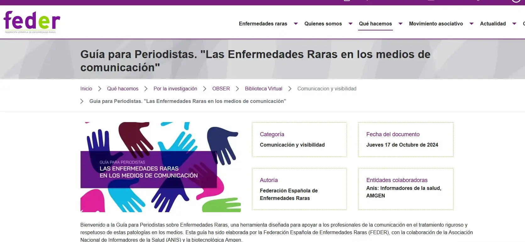 Comunicar con propósito: una guía para transformar el relato sobre enfermedades raras